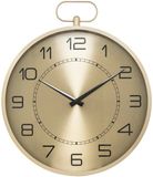 Atmosphera Wandklok / Muur klok Pocketwatch - Dia 53 cm - metaal - goud metallic