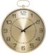 Atmosphera Wandklok / Muur klok Pocketwatch - Dia 53 cm - metaal - goud metallic