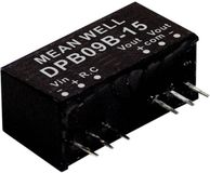 MW Mean Well DPB09B-15 DC/DC-convertermodule 300 mA 9 W Aantal uitgangen: 2 x Inhoud 1 stuk(s)