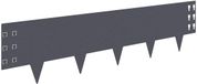 vidaXL Gazonrand 20 st 100 x 25 cm Staal Antracietkleurig