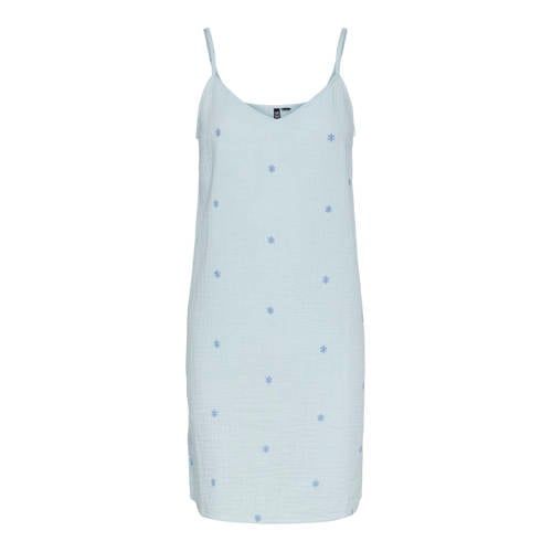 PIECES Jurk met All Over Print Lichtblauw