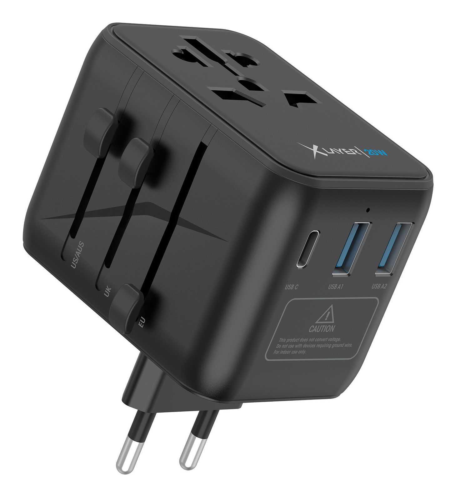 XLayer 20W Universal Indoor Power Adapter - Black
