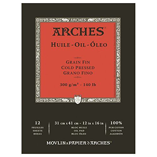 Canson Arches Olie Papier - 31 x 41 cm - Wit - 3148950065797
