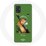Maniacase Hoesje voor Samsung Galaxy A71 One piece Manga Zoro zwaard