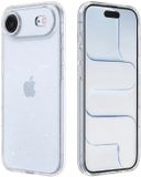 Techsuit Sparkle Skin Glitter Silicone Back Cover Transparant Hoesje geschikt voor Apple iPhone Air