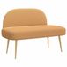 vidaXL - Banc - rembourré - avec - dossier - Beige - 110 - x - 60 - x - 76 - cm - Bouclé