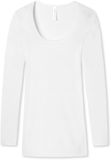 Schiesser Luxury Longsleeve Dames Ondershirt - Wit - Maat 38