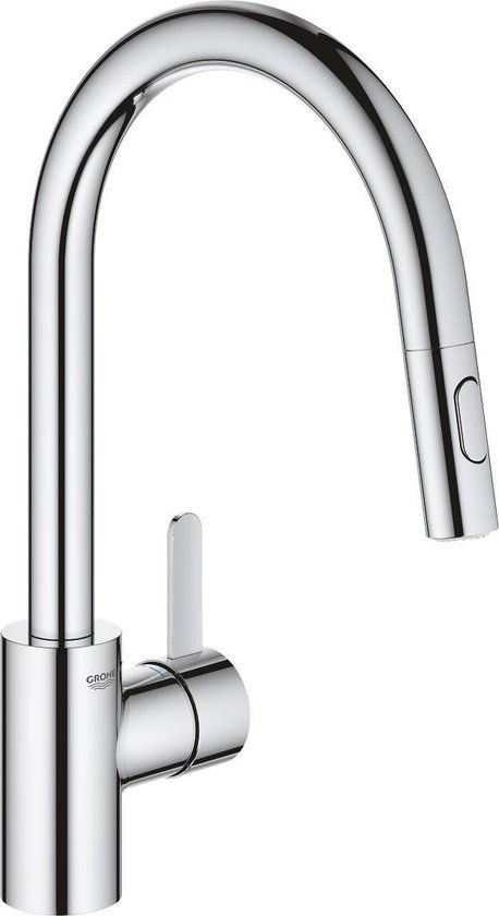GROHE Eurosmart Cosmopolitan Keukenkraan - Chroom - Met uittrekbare handdouche