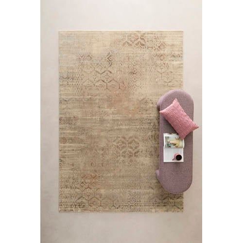 NOUS Living vloerkleed crème/blauw (290x200 cm)