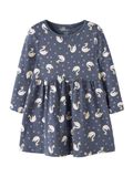 NAME IT NMFVILISA LS DRESS Jurk Meisjes Maat 104 Katoen Vintage Indigo