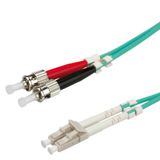 VALUE InfiniBand en Glasvezelkabel 0,5 m LC ST Turkoois