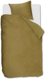 Ambiante Velvety dekbedovertrek - Eenpersoons - 140 x 200/220 cm - Oker