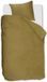 Ambiante Velvety dekbedovertrek - Eenpersoons - 140 x 200/220 cm - Oker