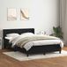 Maison Exclusive - Boxspringbed met matras, noir, 160x210 cm, velours