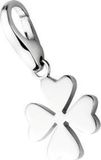 Giorgio Martello Milano Charm | bedel | klavertje vier | zilver | met karabijn
