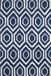 Safavieh Vloerkleed Essex handgemaakt wol Donkerblauw 122x183 cm