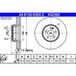 ATE Lot De 2 Disques De Frein 24.0132-0302.2 Mercedes-benz 000 421 28 12