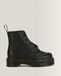 Dr. Martens Sinclair Fl Milled Nappa Bottines à lacets avec huit œillets en cuir Nappa Noir, Taille : 40