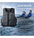 Spinlock Foil PFD gilet de sauvetage avec aide à la flottabilité de 35–50 N gilet de protection gilet de sécurité sports nautiques gilet de voile voile légère, kayak et canoë, SUP DW-BA/FBG noir
