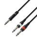 Adam Hall Cables 3 STAR YVPP 0300 Y-kabel REAN 2 x jack TS naar jack TRS | 3 m