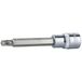 KS Tools 918.1740 1/2" CHROMEplus Bit-dopsleutel Torx met boring, lang, TB10