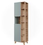 Vicco Karen Badkamerkast – 50 x 175 cm met 2 deuren Sonoma/blauw