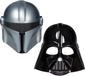Star Wars Mandalorian- en Darth Vader-maskers