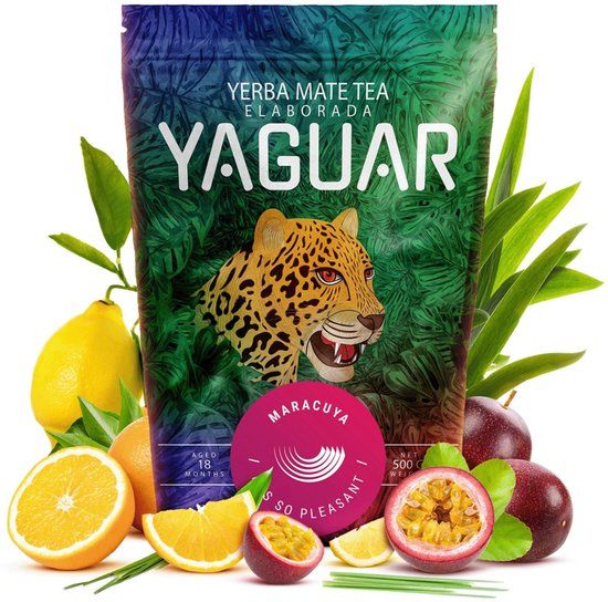 Yaguar Maté thee Yaguar Maracuya, 500 g