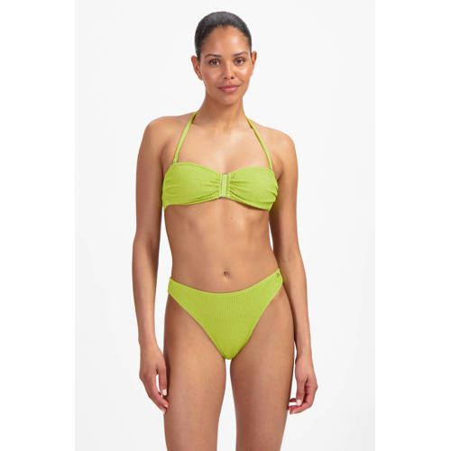 Beachlife Brazilian Bikinibroekje met Textuur Lichtgroen