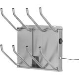 OSKARI BORA 4B - E-schoendroger voor 4 paar (vanaf 85 watt) met desinfecterende werking door warme lucht, incl. timer. Afbeelding: roestvrij staal, incl. geursysteem | voorzichtig drogen voor elk