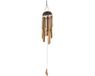 Mega Collections Windgong - rattan - 14 x 45 cm - tuin/balkon - oosterse sfeer