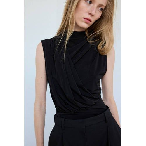 Mango top - zwart