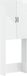 vidaXL HAARLEM Toiletkast Hoogglans Wit 66 x 25,5 x 190 cm