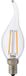 BES LED E14 Filament LED Candle Bulb - 4W - 2700K - 320lm - Dimmable No