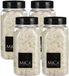 Mica Decorations decoratie steentjes / granulaat - 4x - 650 ml - 4-10 mm - mat wit - siergrind