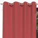 Soleil d'Ocre Alix gordijn met ogen, rood, polyester, 135 x 250 cm