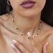 Hey Happiness Multicolor Kralenketting Dames - Roestvrij Staal - Zilver