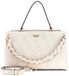 GUESS Maxine 2 Comp. Satchel Cream White crème schoudertas handtas
