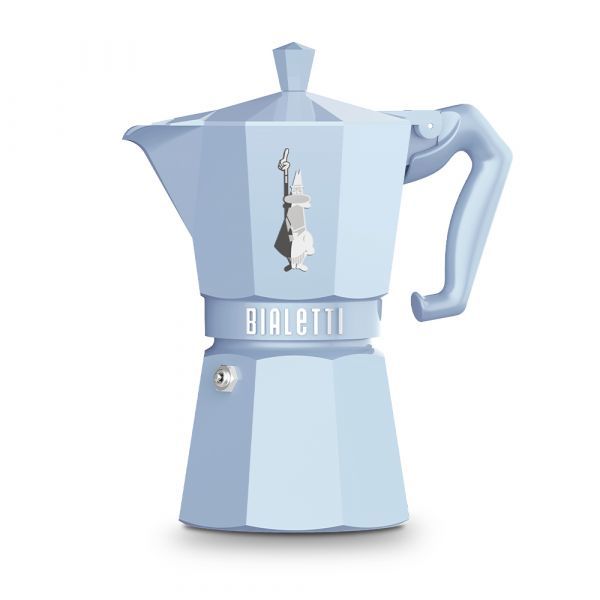 Bialetti Moka Exclusive Moka Express - Blauw - 6 kopjes - Inductie