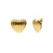 Lucardi Dames Stalen goldplated oorknoppen hart voor dames