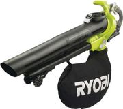 RYOBI RBV36B 36V Borstelloze Bladblazer 3-in-1 met 45L Opvangzak en 237,6 km/u Blaasvermogen