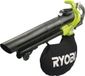 RYOBI RBV36B 36V Borstelloze Bladblazer 3-in-1 met 45L Opvangzak en 237,6 km/u Blaasvermogen