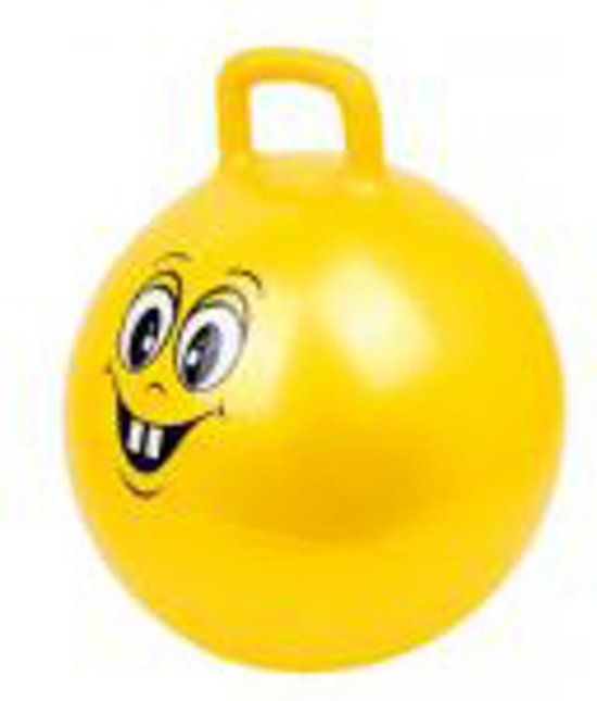 Small Foot Skippybal Lachgezicht Geel 40 cm - 2+ jaar