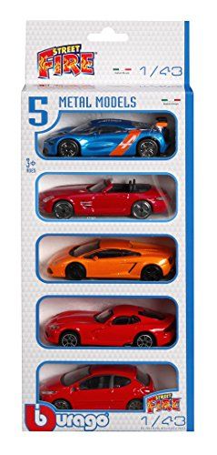 Bburago Maisto Frankrijk 30007 Street Fire – schaal 1/43 – pak 5 auto's
