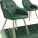 Tectake® Eetkamerstoelen Marilyn - Set van 2 - Groen