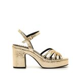 MTNG Sandalia Plataforma Goud Dames Sandalen met hak Schoenmaat 37 EU
