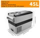 Réfrigérateur portable - Réfrigérateur-congélateur à compresseur 45 litres - 12/24V DC - 110–240V AC - Glacière pour le camping - Mini réfrigérateur de voyage
