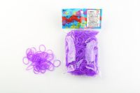Rainbow Loom haarelastiekjes violet jelly