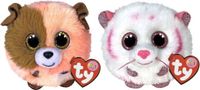 TY - Knuffel - Teeny Puffies - Mandarin Dog & Tabor Tiger