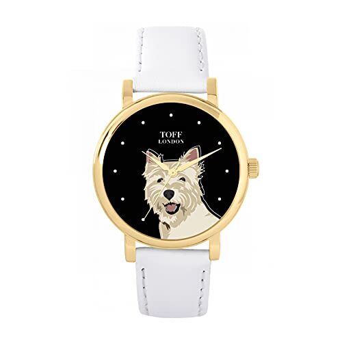 Toff London West Highland Terrier Hoofd Hondenhorloge